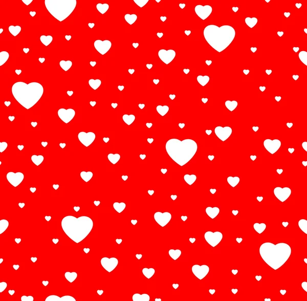 Hermoso patrón de vectores sin costura con corazones. Se puede utilizar para el papel pintado, relleno de patrones, fondo de página web, texturas superficiales — Vector de stock