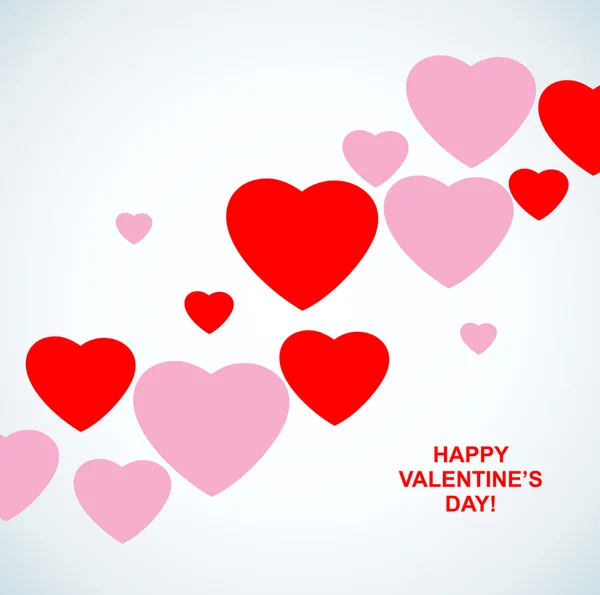 Srdce pro Valentýna pozadí — Stockový vektor
