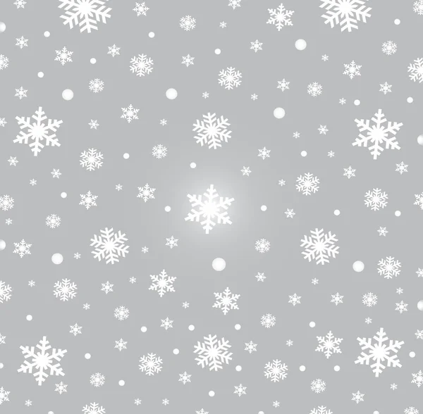 Векторный набор фона снежинки — стоковый вектор