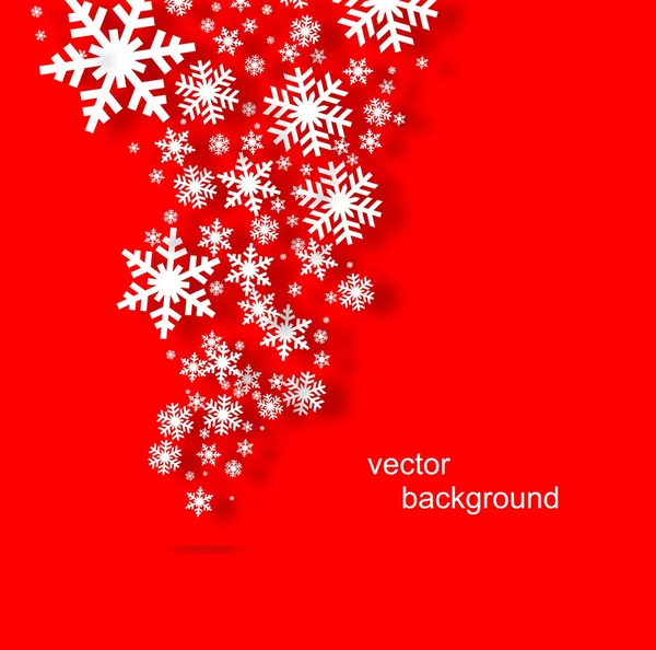 Vector set of snowflakes background — Stock Vector