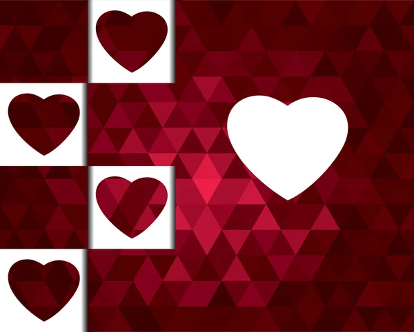 Saint-Valentin fond de coeur — Image vectorielle