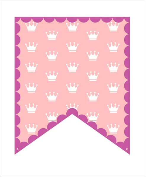 Princess Seamless Pattern Background Vector Illustration — Stock Vector