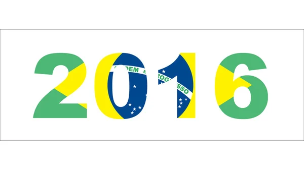 Rio 2016, brasilianischer Text — Stockvektor