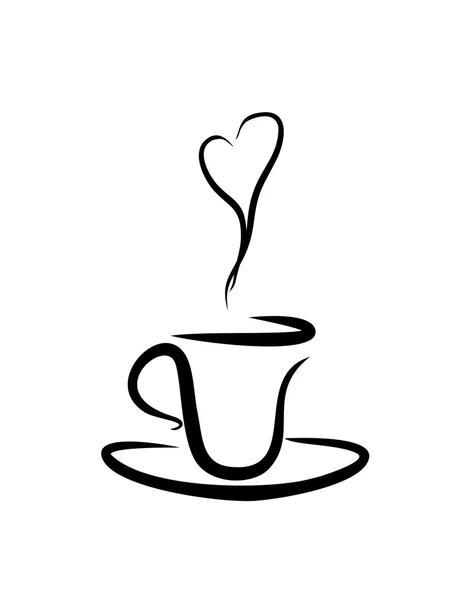 Kunst tea(coffee) cup — Stockfoto