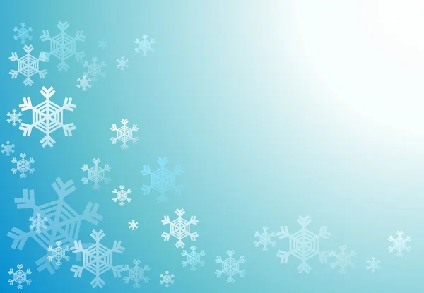 Vinter snöflinga layout — Stockfoto