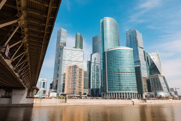 Moscow City Skyscrapers Modern Commercial District Moscow Capital City Russia — Stock Photo, Image