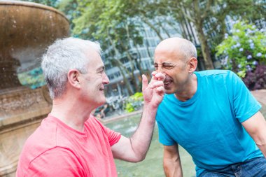 new York'ta Park gay çift