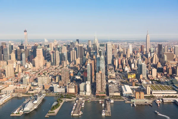 New york midtown luchtfoto — Stockfoto