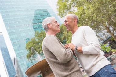 new York'ta Park gay çift