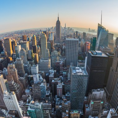 Manhattan, new york havadan görünümü