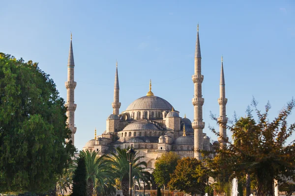 Güneşli bir günde istanbul'da Sultanahmet Camii — Stok fotoğraf