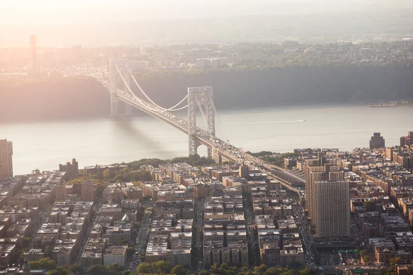 George washington bridge i new york — Stockfoto