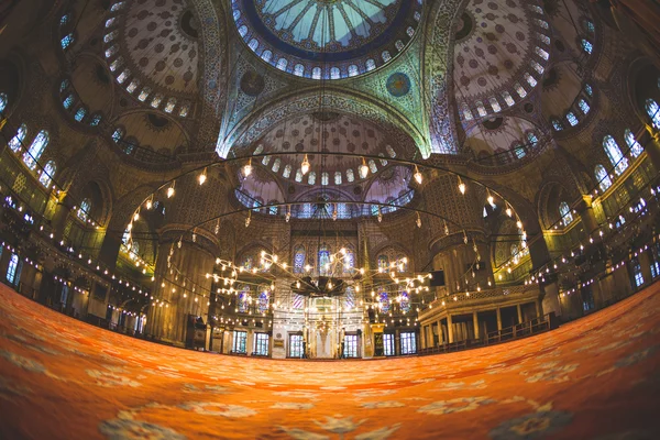 Mesquita Azul em Istambul, vista interior — Fotografia de Stock