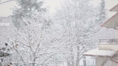 Banliyöde kar yağışı