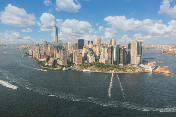 New York Downtown Aerial View