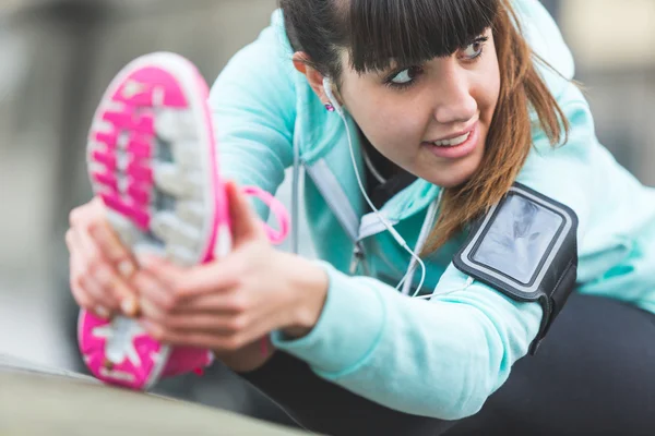 Woman Doing Exercises — Stock Photo, Image