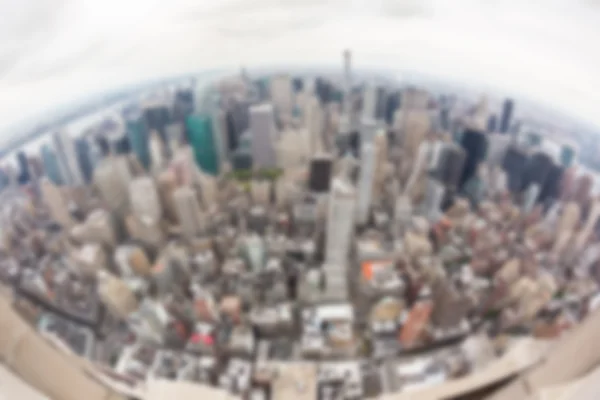 New York Aerial View in un giorno nuvoloso. Sfondo sfocato . — Foto Stock