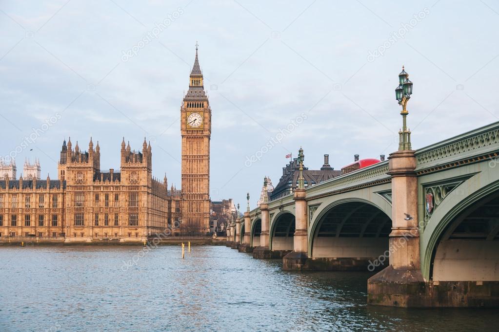 Big Ben and Parliament building at early morning in London