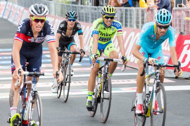 Fabio Aru, Alberto Contador ve Richie Porte