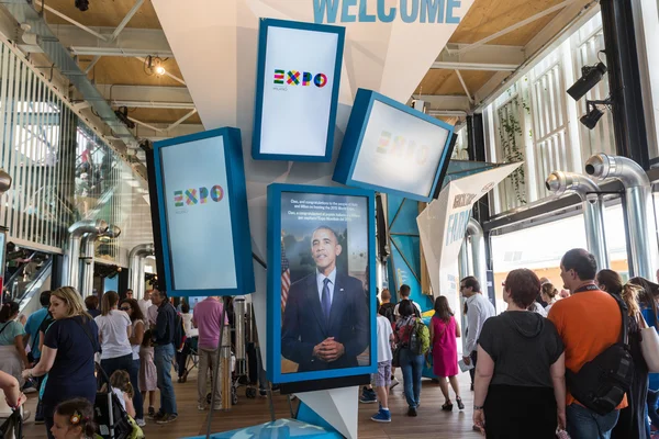 USA paviljoen op de expo 2015 in Milaan, Italië — Stockfoto