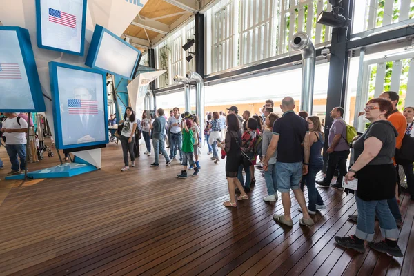 USA paviljoen op de expo 2015 in Milaan, Italië — Stockfoto