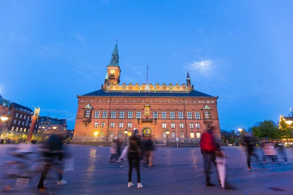 Câmara Municipal de Copenhagen, capital da Dinamarca — Fotografia de Stock