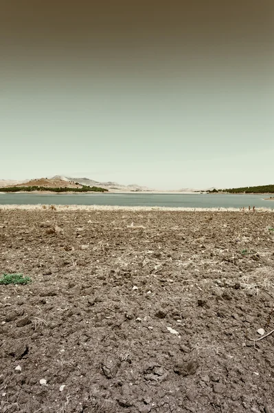 Plowed Shore in Sicily — Stock Photo, Image