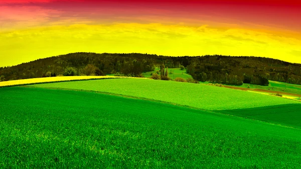 Zwitserland bij zonsondergang — Stockfoto