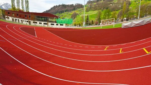 Running Tracks na Suíça — Fotografia de Stock