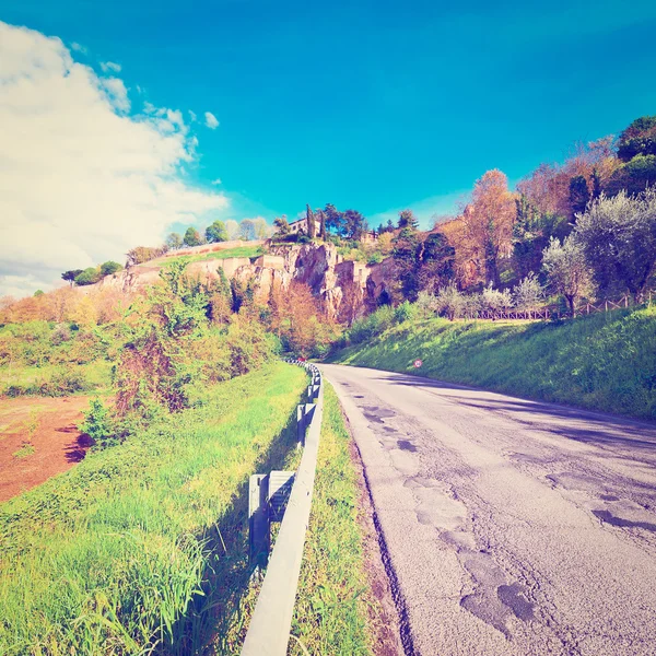 Asfalt yol İtalya — Stok fotoğraf