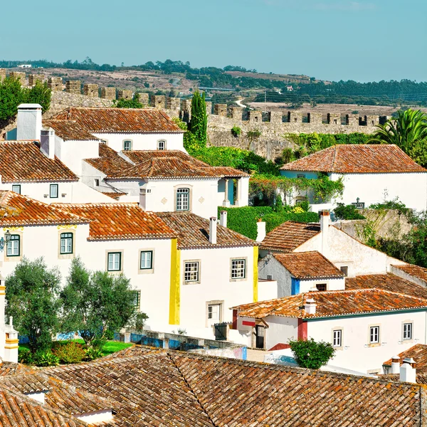 Centro Histórico de Obidos — Foto de Stock