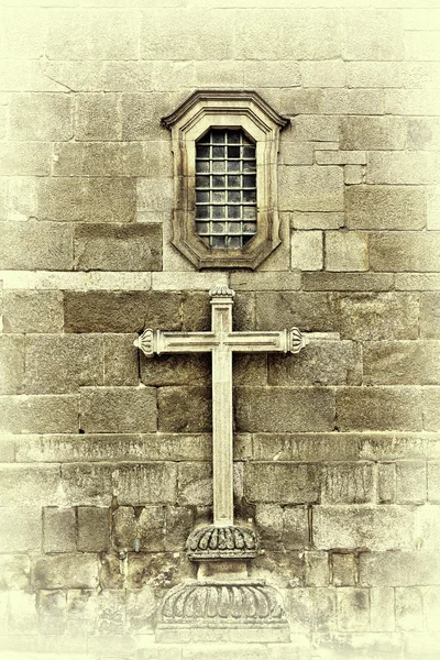 Croix de pierre au Portugal — Photo