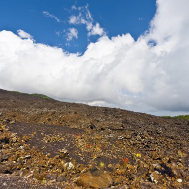 Pıhtılaşmış siyah Lava 