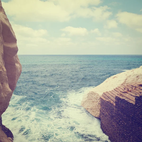 Rosh Hanikra Izraelben — Stock Fotó