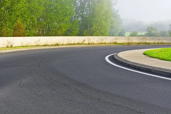 Bocht van de weg — Stockfoto