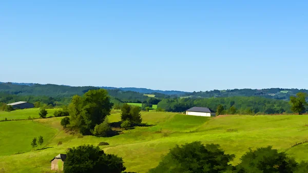 Pequeño pueblo en Francia — Foto de Stock