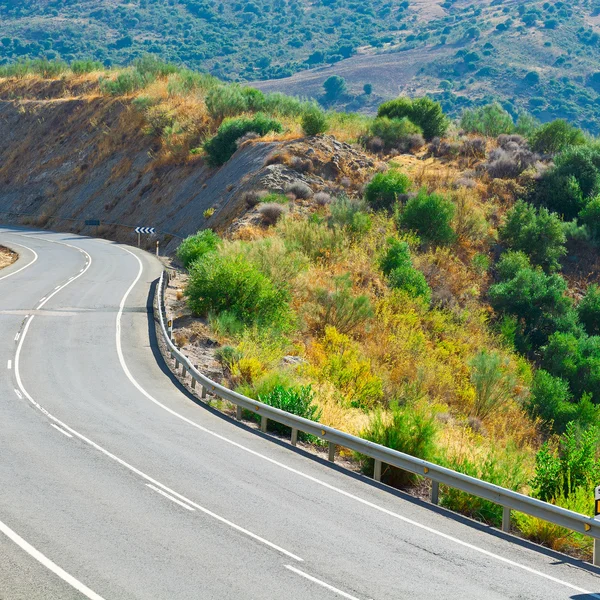 Asphaltstraße in Spanien — Stockfoto