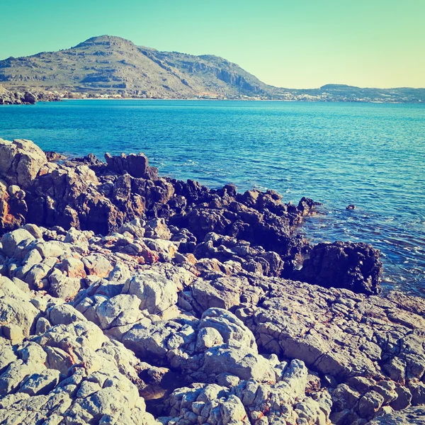 Paesaggio marino di Rodi — Foto Stock