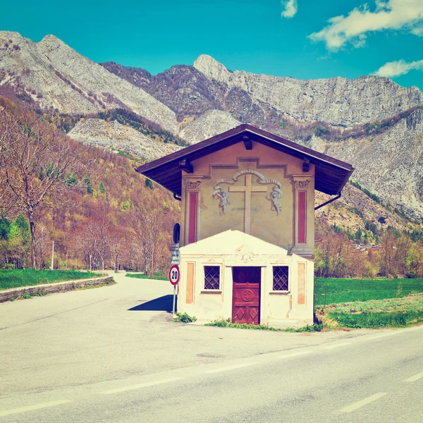 Crocevia nelle Alpi italiane — Foto Stock