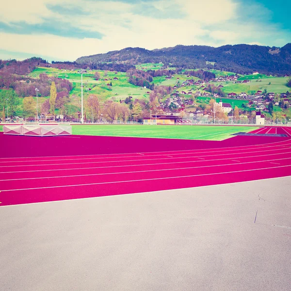 Running spår i Schweiz — Stockfoto