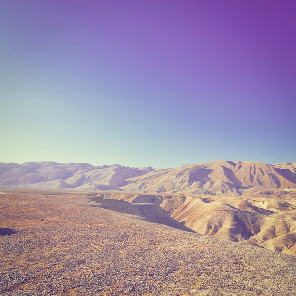 Rocky Hills of te Negev ørkenen - Stock-foto