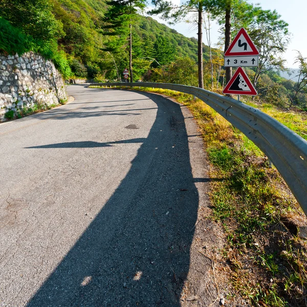 Weg in de Italiaanse Alpen — Stockfoto