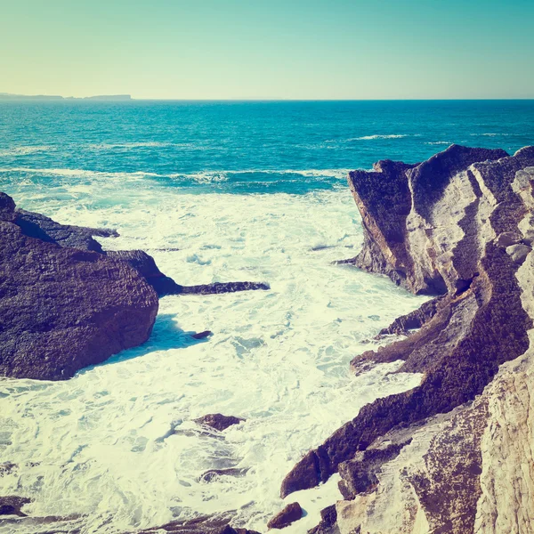 Oceano Atlântico em Portugal — Fotografia de Stock