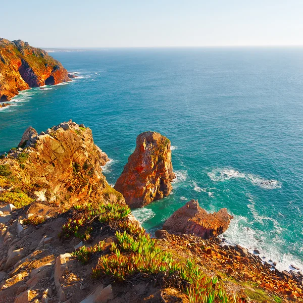 Oceano Atlântico em Portugal — Fotografia de Stock