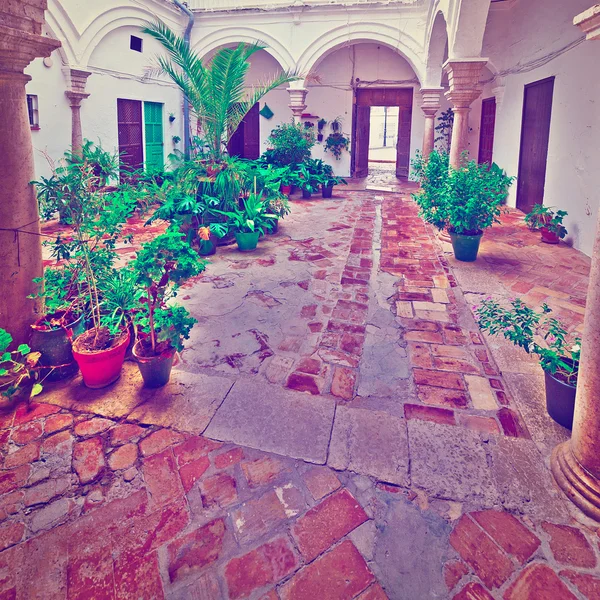 Patio nella casa spagnola — Foto Stock