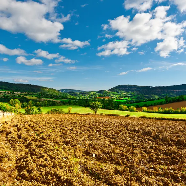 Fields High Up in the French Alps — Stock Photo, Image