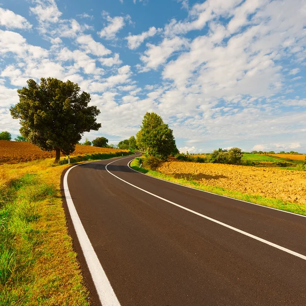 Strada asfaltata in Europa — Foto Stock