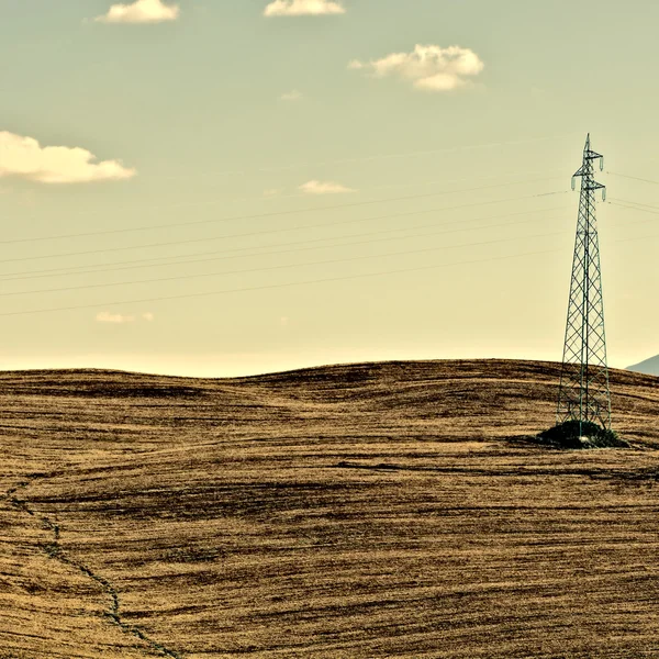 Sloping Hills of Tuscany — Stock Photo, Image