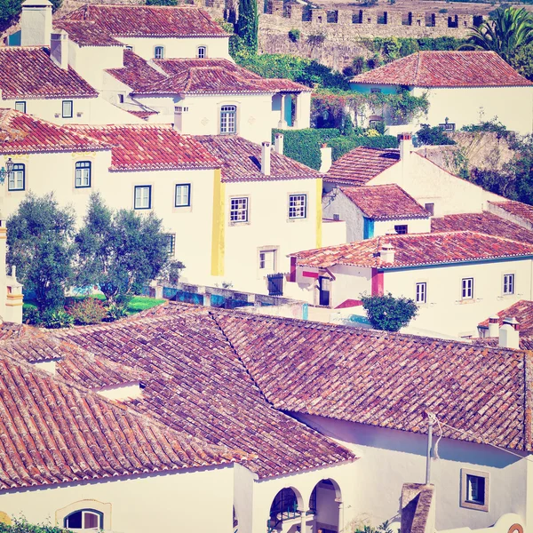 Město Obidos v Portugalsku — Stock fotografie