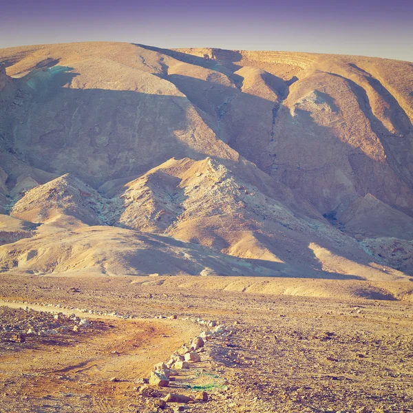 Негев пустыня в Израиле — стоковое фото